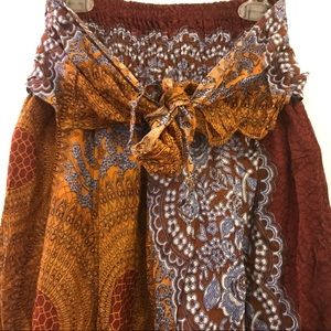 Bohemian broomstick style skirt